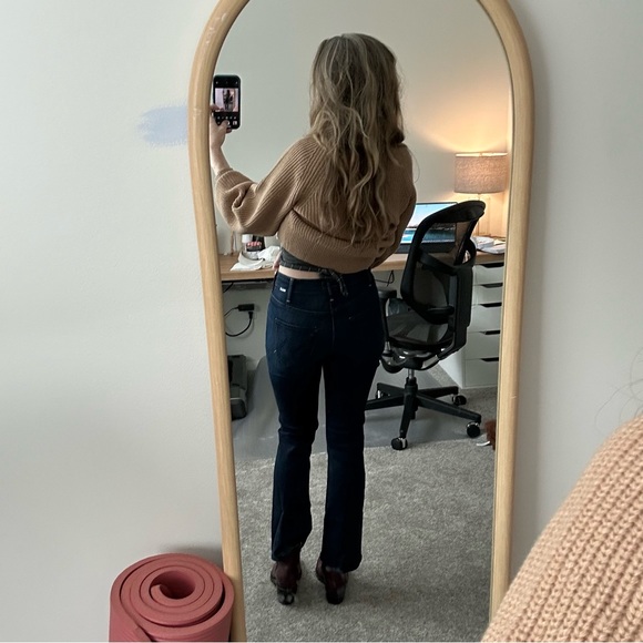 MOTHER The Hustler Ankle Jeans in Dark Wash "Corner Piece" - Picture 11 of 15